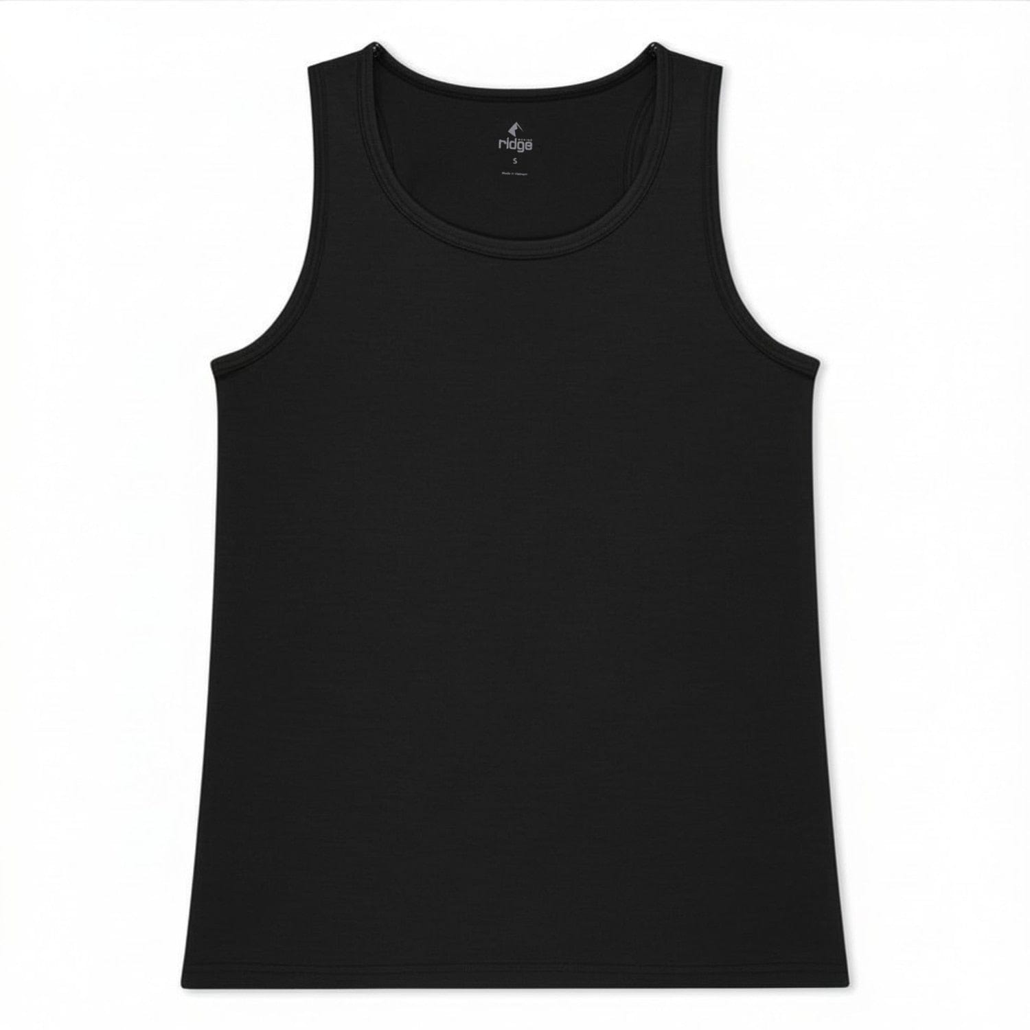 Journey Merino Tank Top in Black