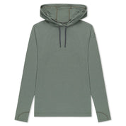 Women's Merino Wool Solstice Sun Hoodie in Agave Green