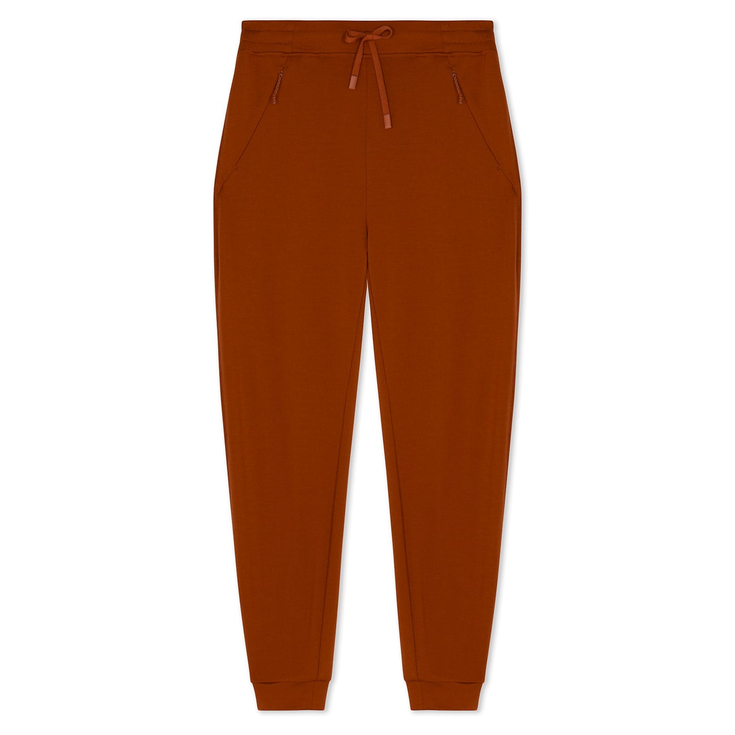 Women's 100% Merino Wool Hyde Joggers in Cinnamon (orange)