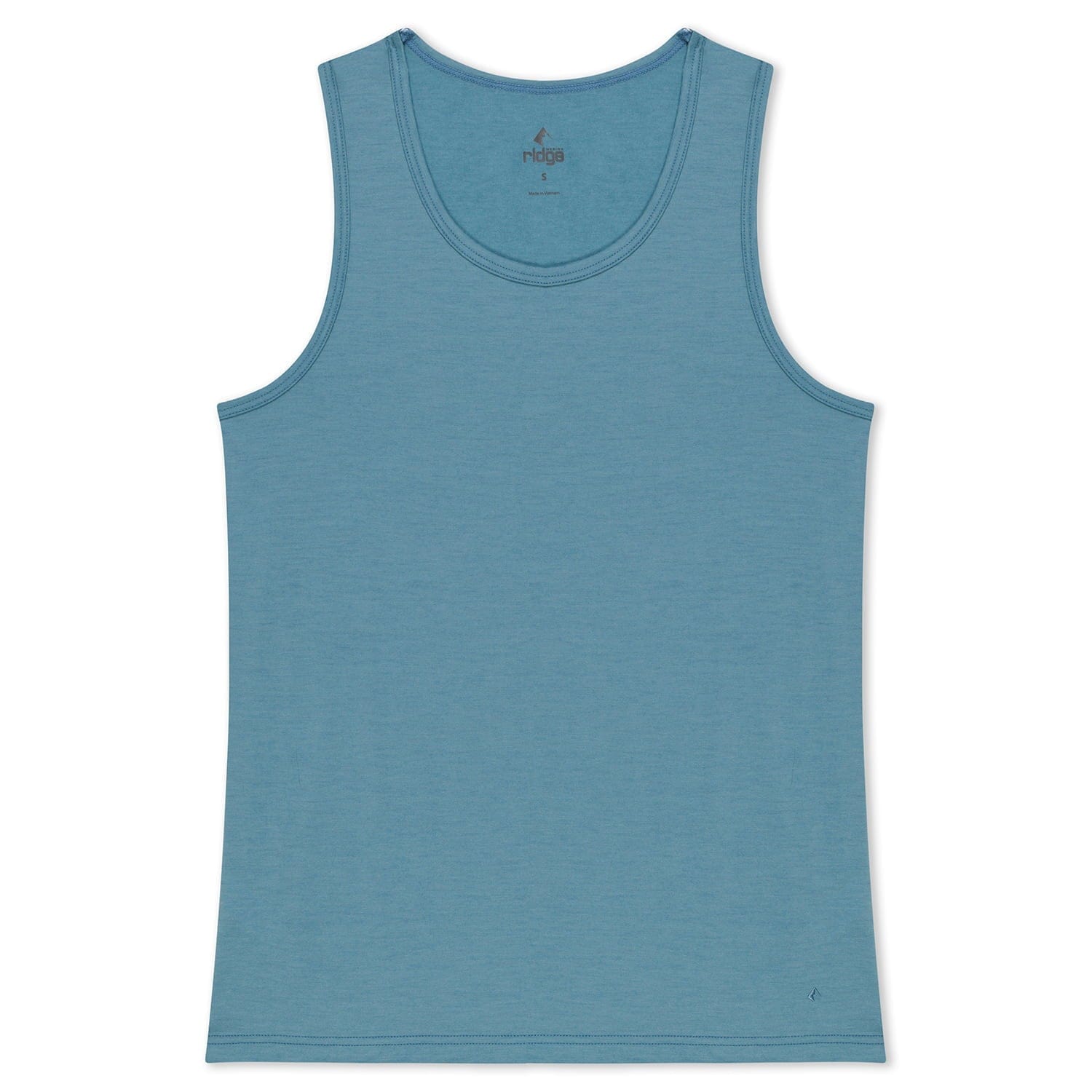 Women's Wander Merino Tank in Smoke Blue