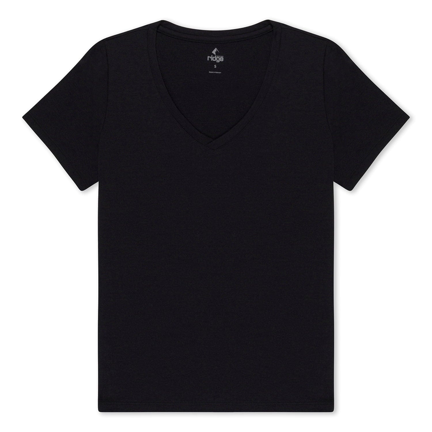 Women's Journey V-Neck Tee in Black