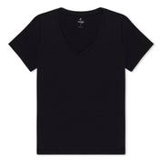 Women's Journey V-Neck Tee in Black