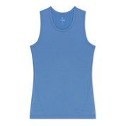 Women's Merino Wool Racerback Tank in Winter Blue
