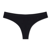 Ridge Merino Wool Thong in Black
