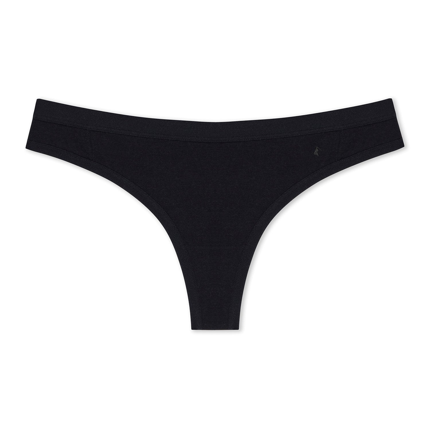 Ridge Merino Wool Thong in Black