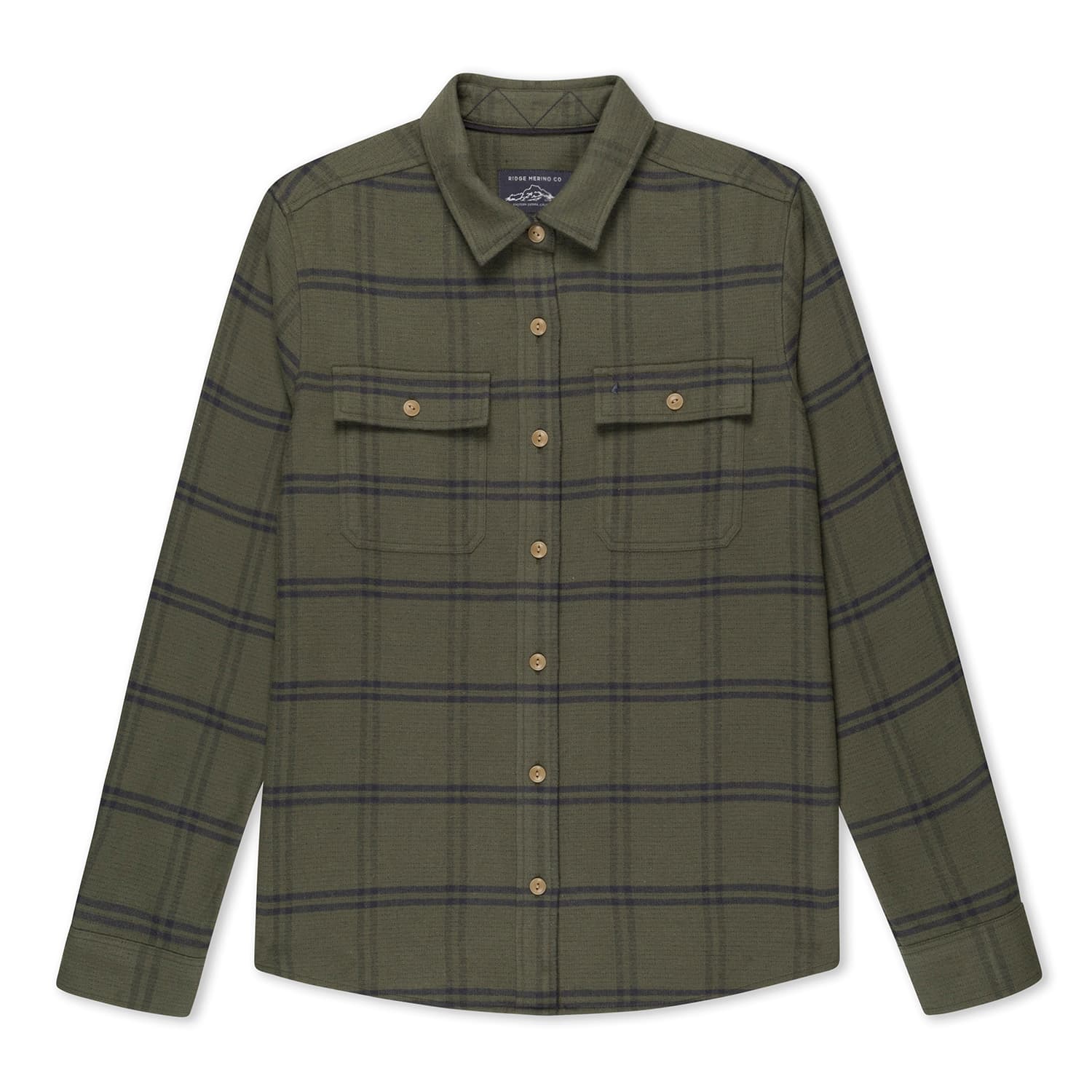 Women's Treeline Flannel Overshirt Ridge Merino