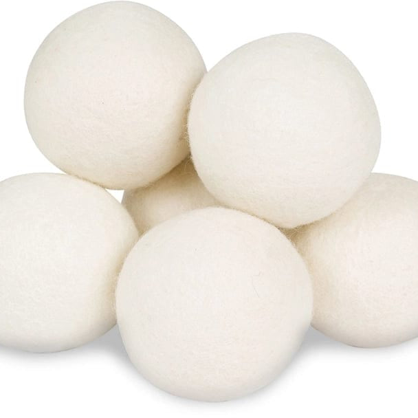 wool fluff balls to improve dry times