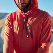 close-up of a red Solstice Hoodie