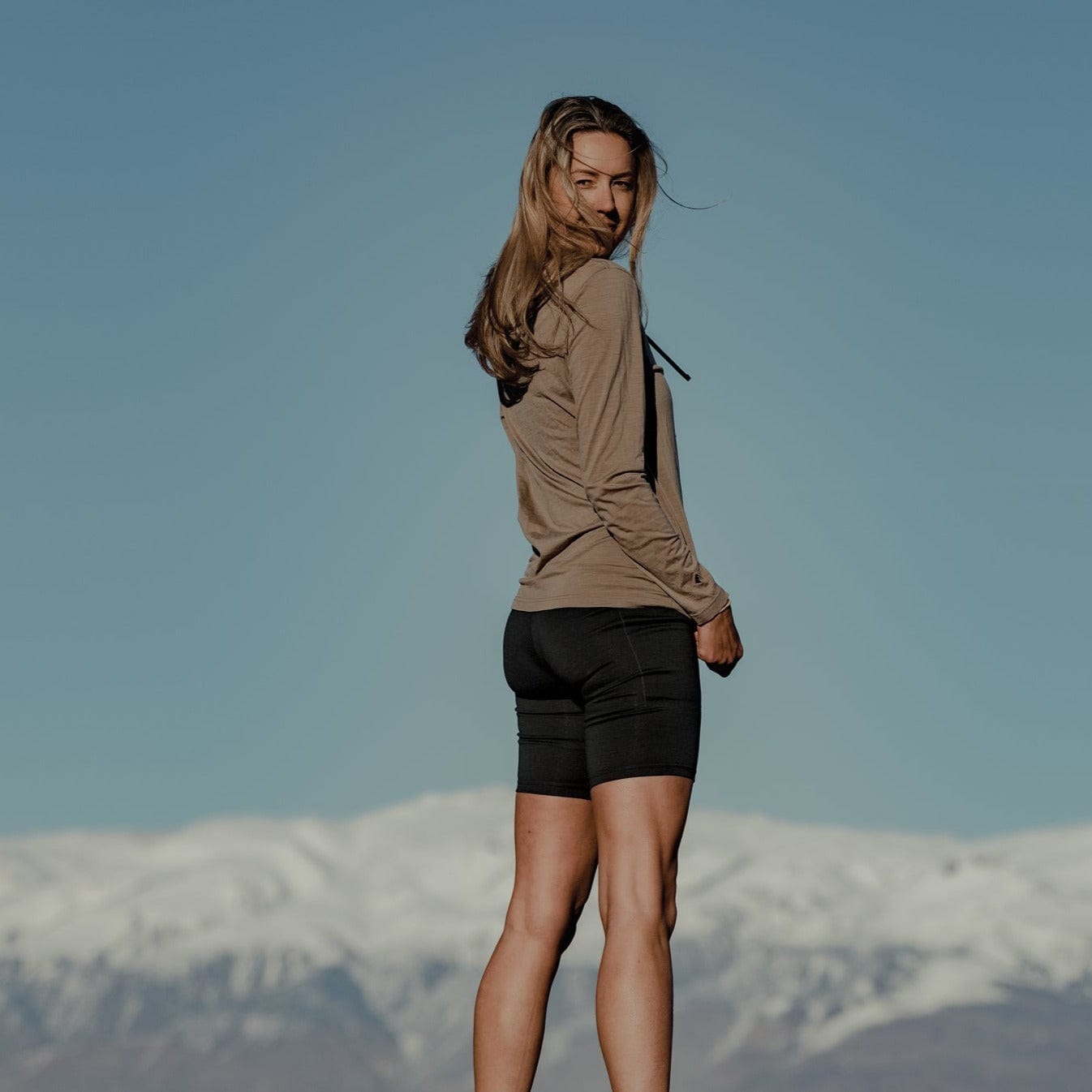Women's Iva Bell Merino Wool High Waisted Shorts 8"