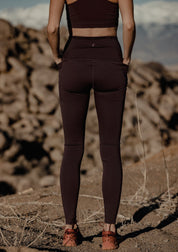 CLEARANCE Women's Iva Bell Merino Wool High Rise Leggings 25"