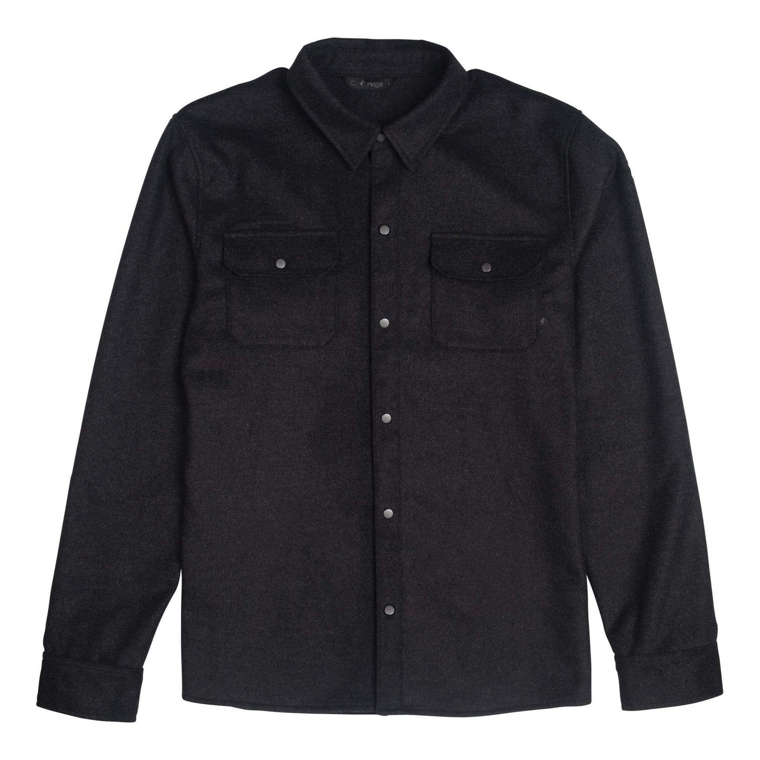 Men's Wool Flannel Shirt Jacket Ridge Merino