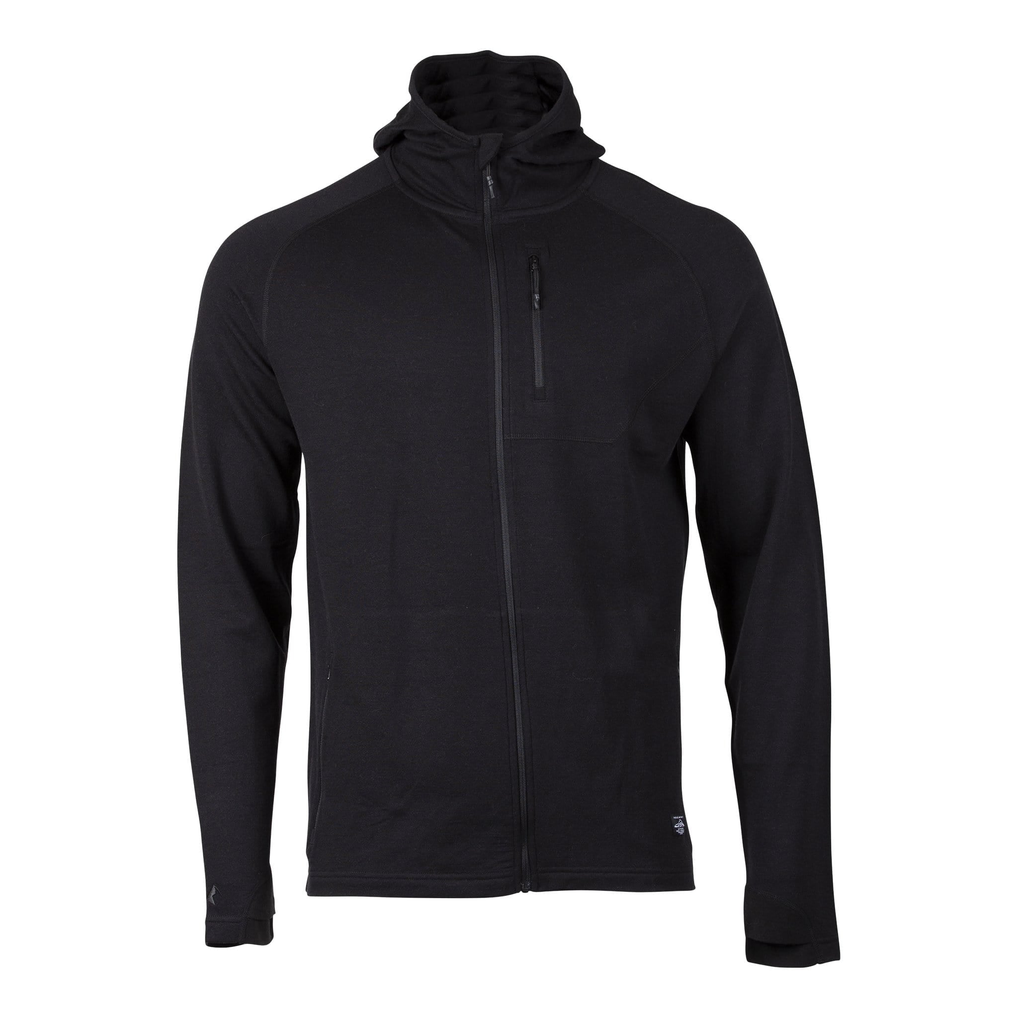 Men s Hyde Merino Wool Hoodie Full Zip