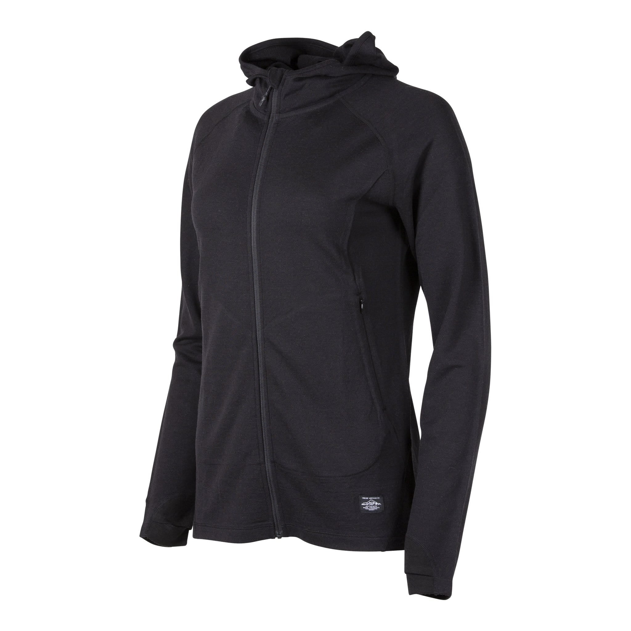 Black wool hotsell hoodie women's