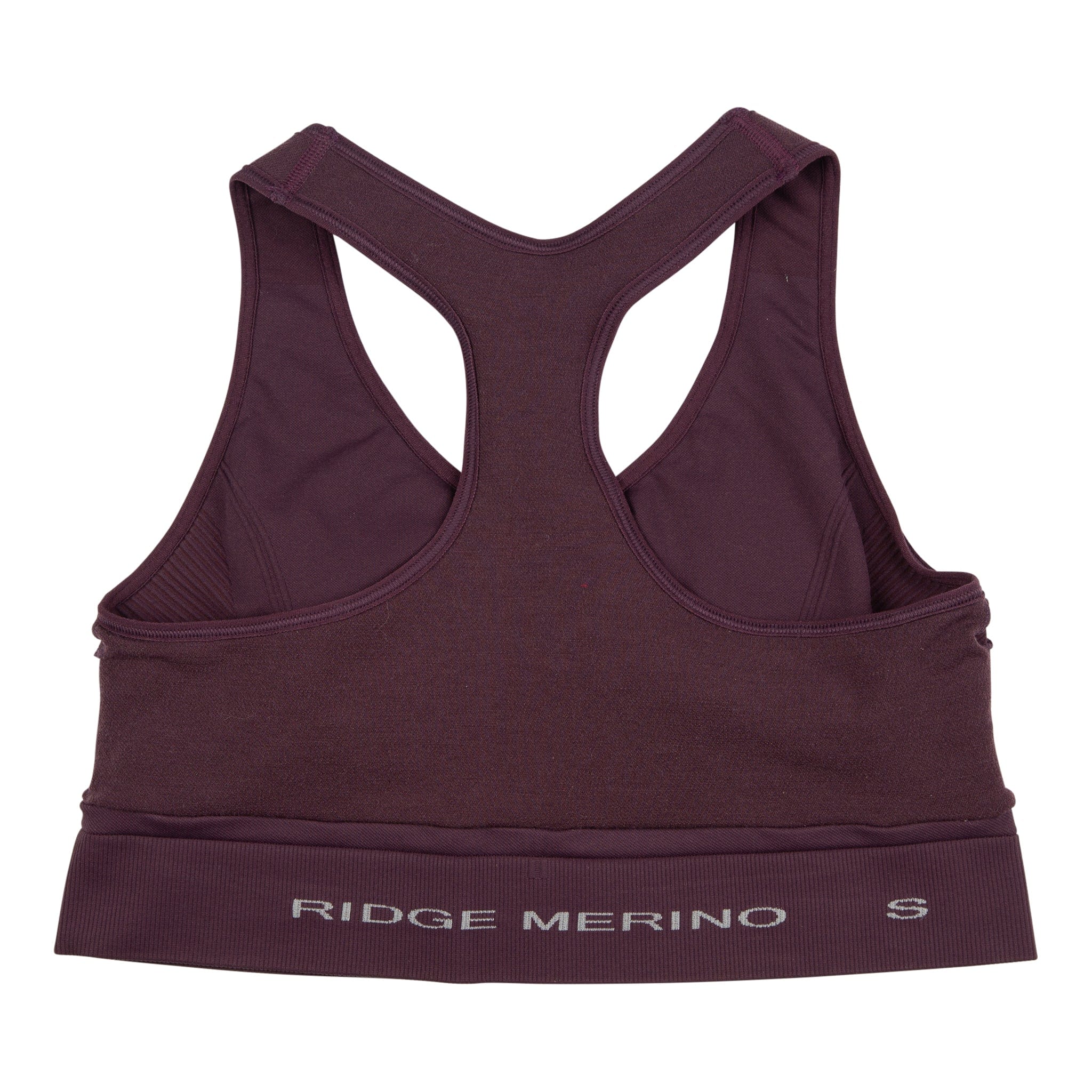 Buy RVCA women brand logo unpadded sports bra burgundy Online