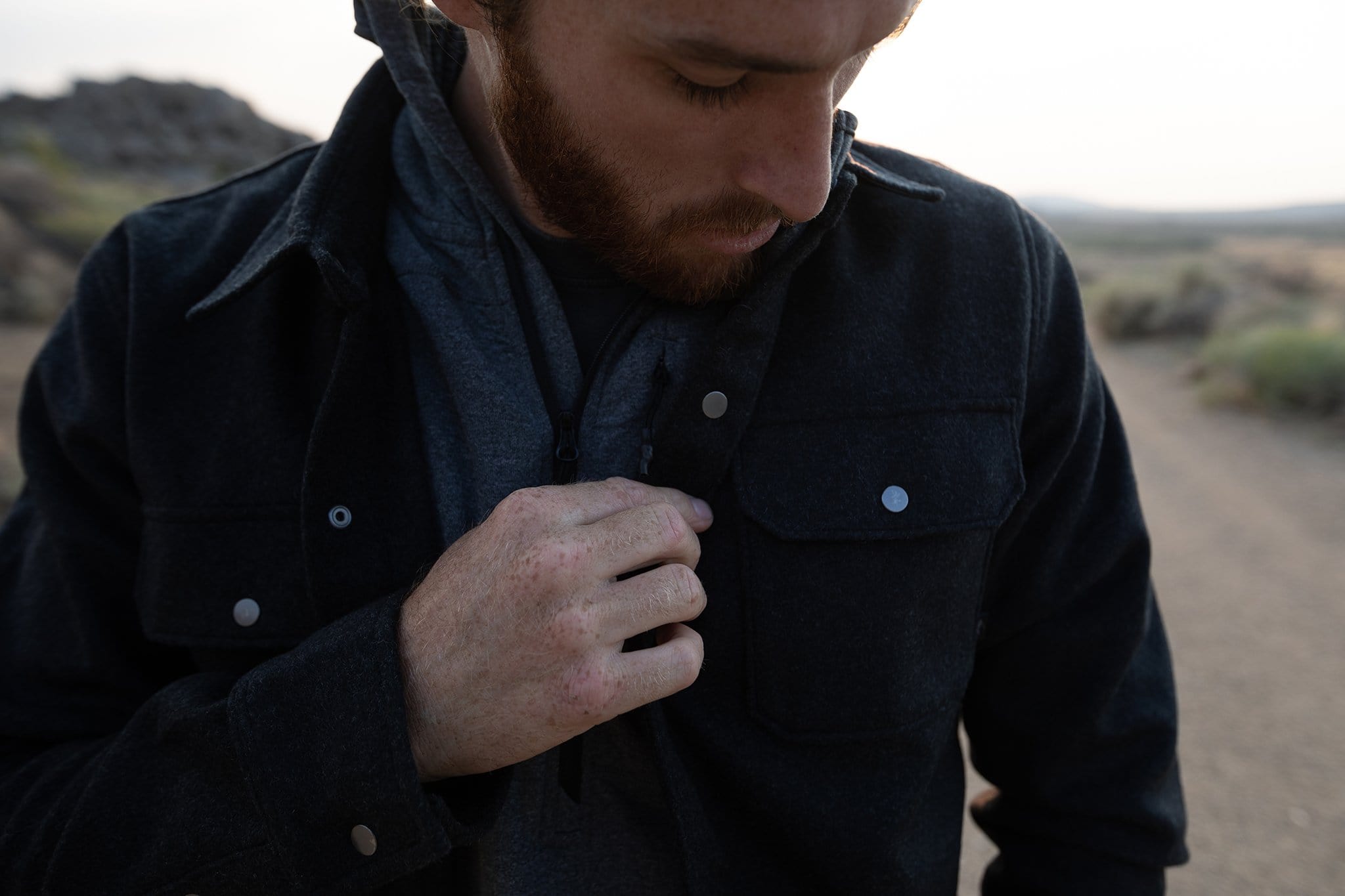 Men's Morrison Wool Flannel Shirt Jacket